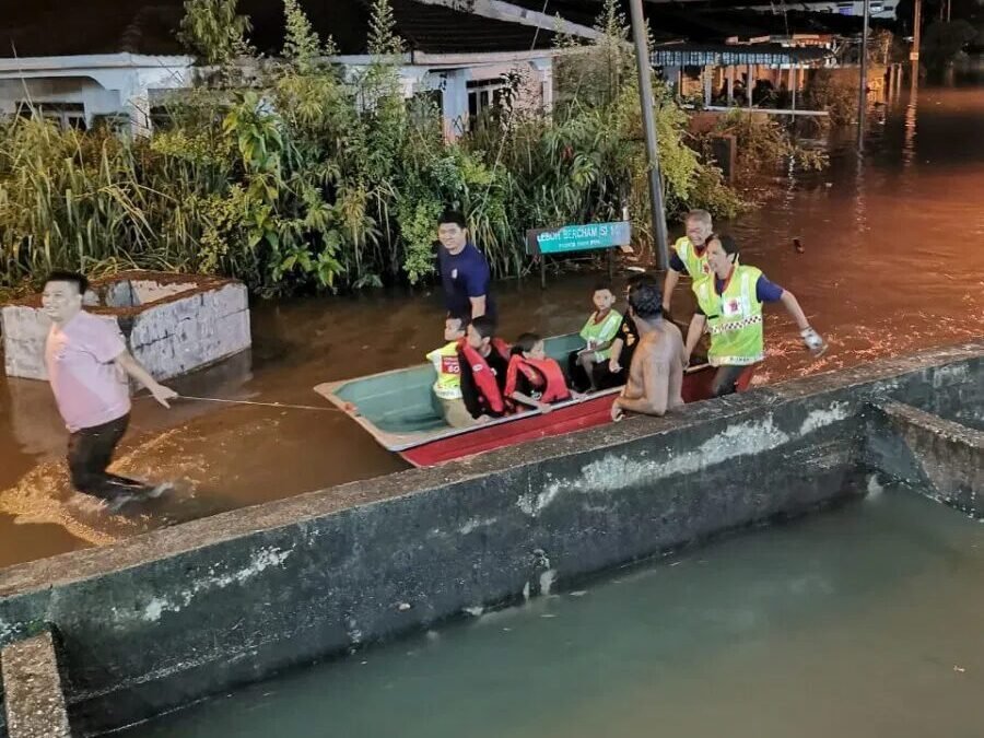 诗巫实兰沟双溪瓜长屋水灾