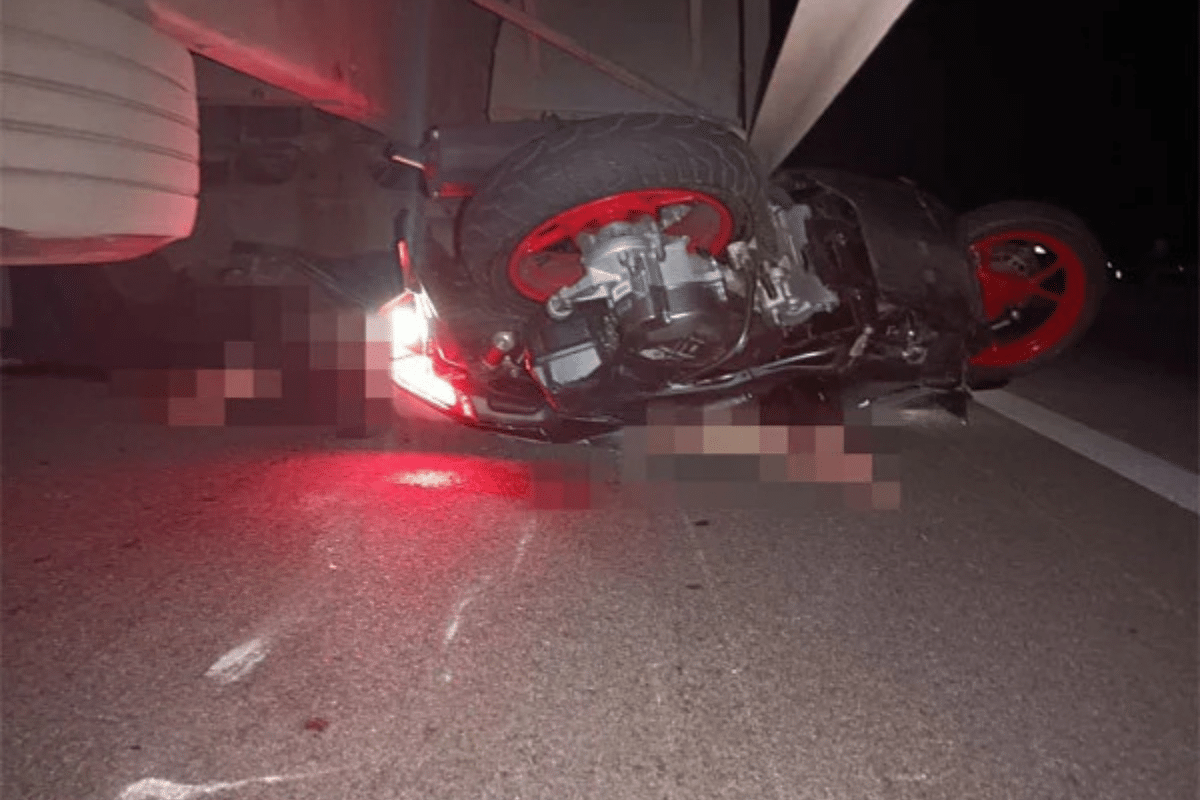 南北大道摩哆撞货柜罗厘惨剧引热议 民众关注交通安全